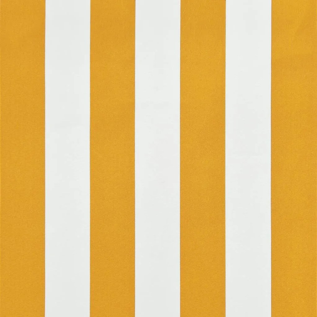 Τέντα Συρόμενη Κίτρινο / Λευκό 300 x 150 εκ. - Κίτρινο