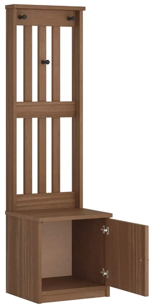 vidaXL Δέντρο χωλ "SANDNES" 45x40x159,5 εκ.Πεύκο μασίφ ξύλο