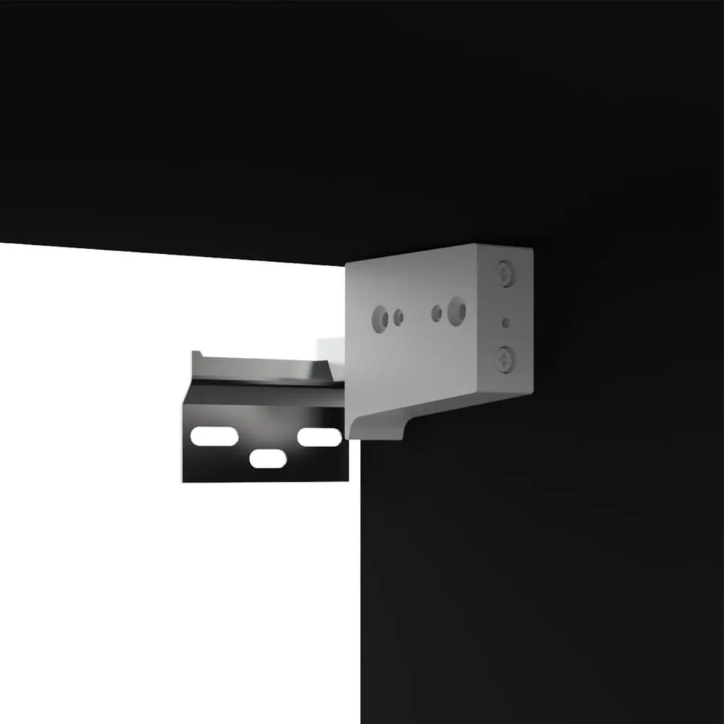 vidaXL Έπιπλα Τηλεόρασης 4 τεμ. Μαύρα 80 x 30 x 30 εκ. από Επεξ. Ξύλο