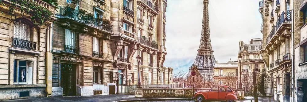 Εικόνα του Πύργου του Άιφελ από την οδό του Παρισιού - 135x45