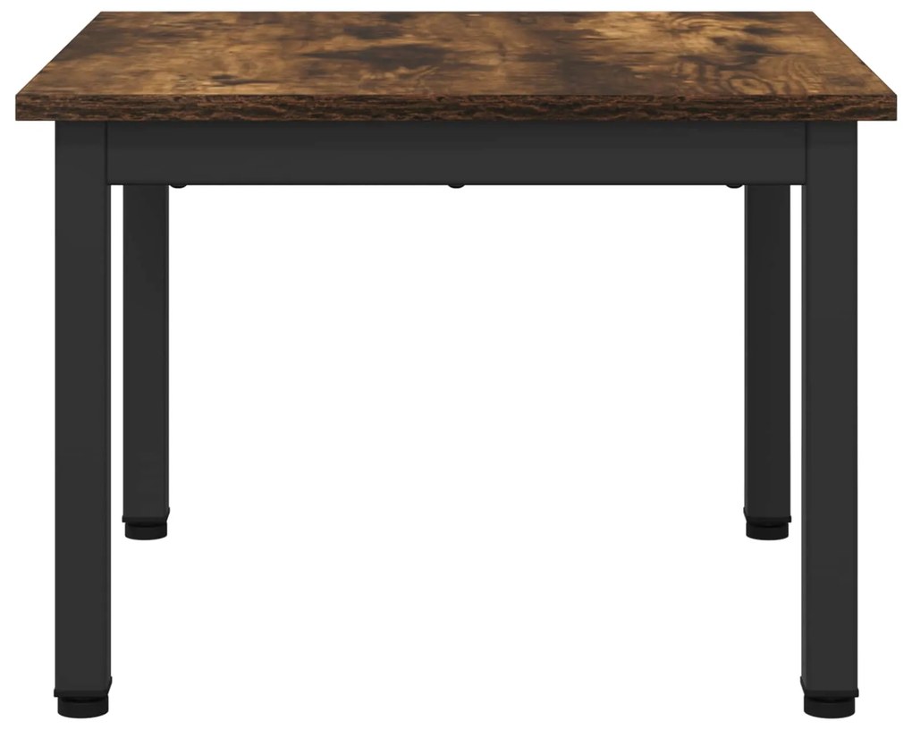 vidaXL Τραπεζάκι σαλονιού Καπνιστό Δρύς 50 x 50 x 36 εκ.