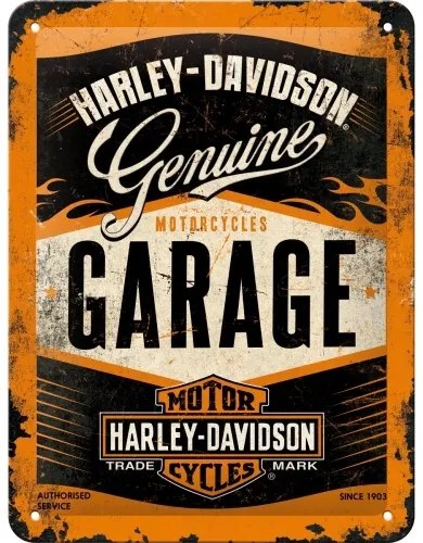 Μεταλλική πινακίδα Harley Davidson - Garage