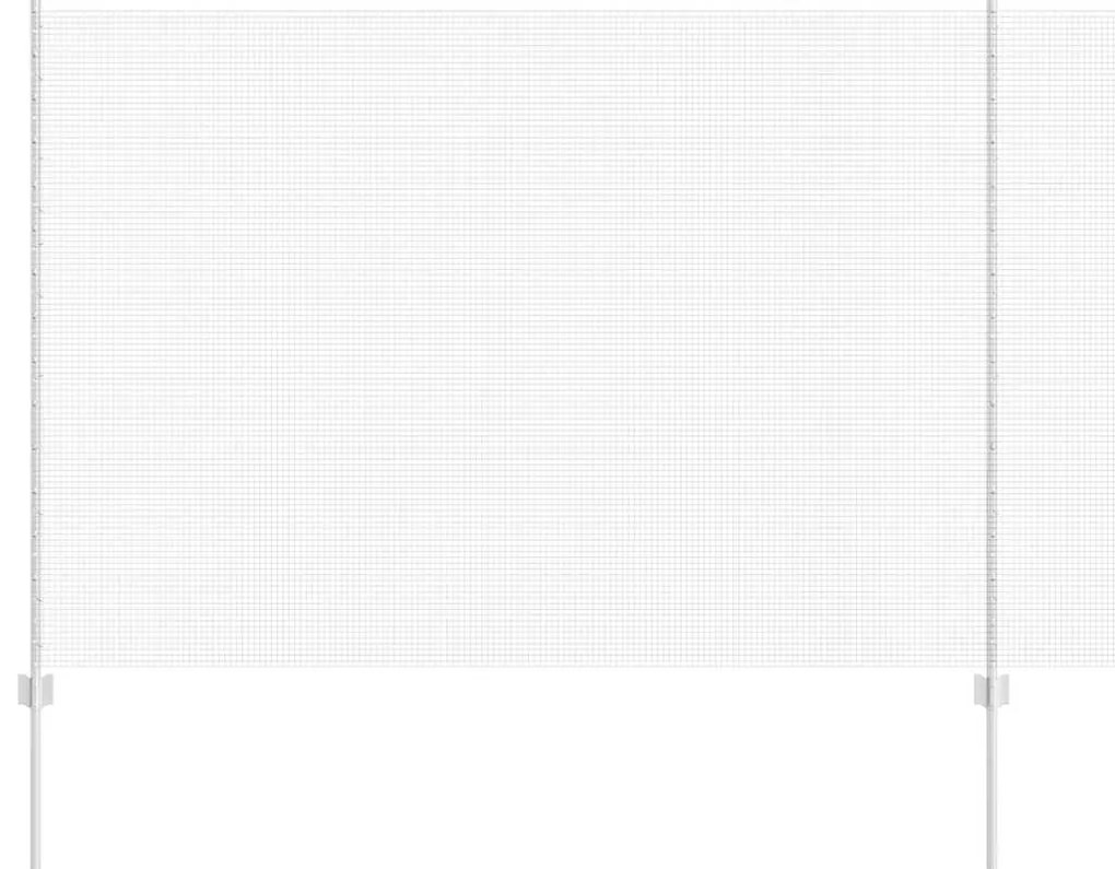 vidaXL Τεντώτο με στήριγμα Ασημί 1,5 x 10 m Ατσάλι