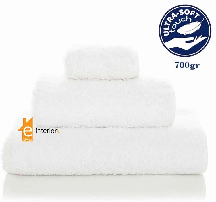 BEDWALL ΠΕΤΣΕΤΑ ΜΠΑΝΙΟΥ 80Χ150 ULTRA SOFT WHITE 700gr BW31007