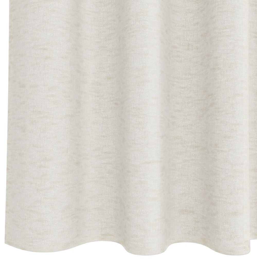 vidaXL Κουρτίνες με κουρτίνες 2 pcs Κρεμ 140 x 225 cm Πολυεστέρας