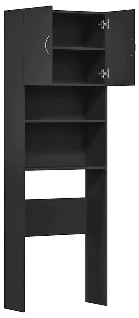 vidaXL Ντουλάπι πλυντηρίου ρούχων Μαύρο 64x24x190 cm