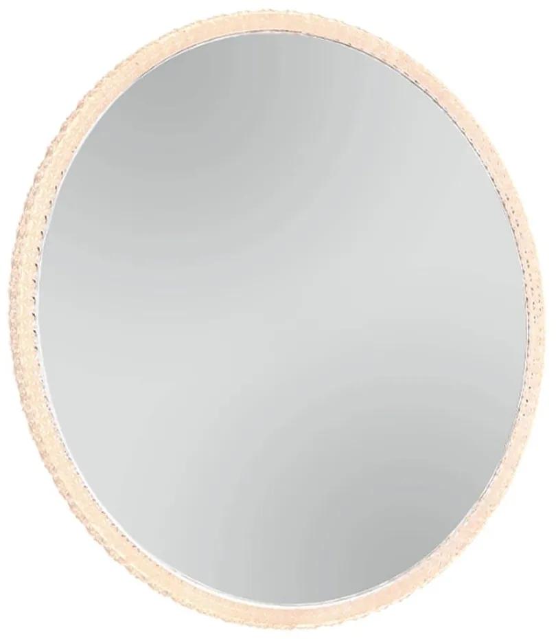 Καθρέπτης Τοίχου Yuna Led 1870100 Φ60cm 18W Clear Mirrors &amp; More Πλαστικό, Γυαλί