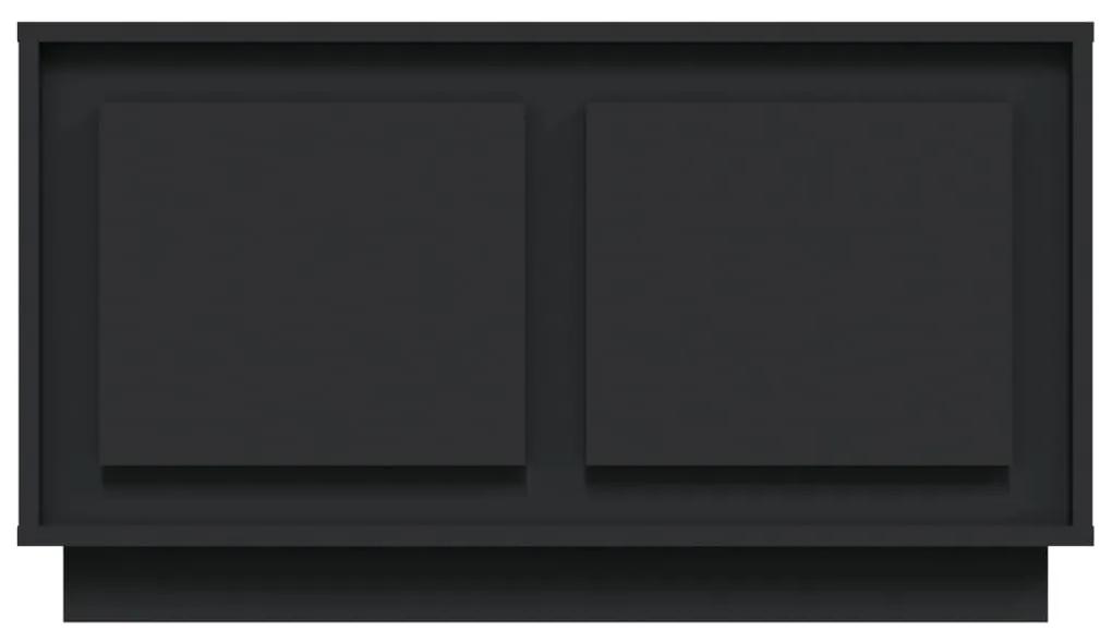 vidaXL Έπιπλο Τηλεόρασης Μαύρο 80 x 35 x 45 εκ. από Επεξεργασμένο Ξύλο