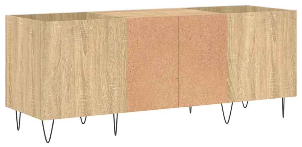 vidaXL Δισκοθήκη Sonoma Δρυς 121 x 38 x 48 εκ. από Επεξεργασμένο Ξύλο