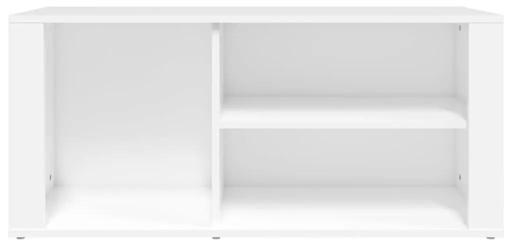 vidaXL Παπουτσοθήκη Λευκή 100 x 35 x 45 εκ. από Επεξεργασμένο Ξύλο