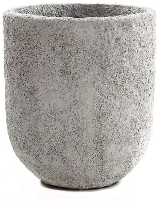Βάζο Διακοσμητικό Siso Gel 0630017 (45x45x53cm) Coral White GRC Soulworks Cement