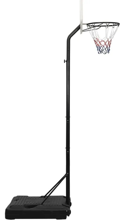 vidaXL Μπασκέτα Λευκή 282-352 εκ. από Πολυαιθυλένιο