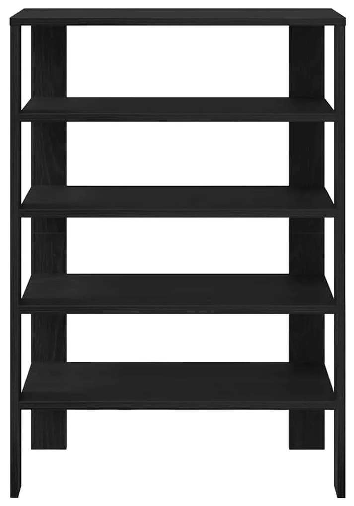 Ράφι παπουτσιών Μαύρο 61x32x87,5 cm Κατασκευασμένο ξύλο - Μαύρο