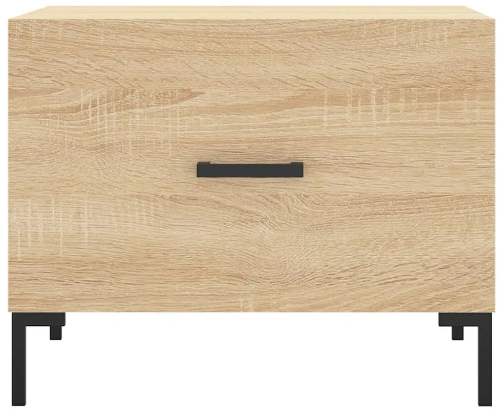 vidaXL Τραπεζάκια Σαλονιού 2 τεμ Sonoma Δρυς 50x50x40 εκ Επεξ. Ξύλο