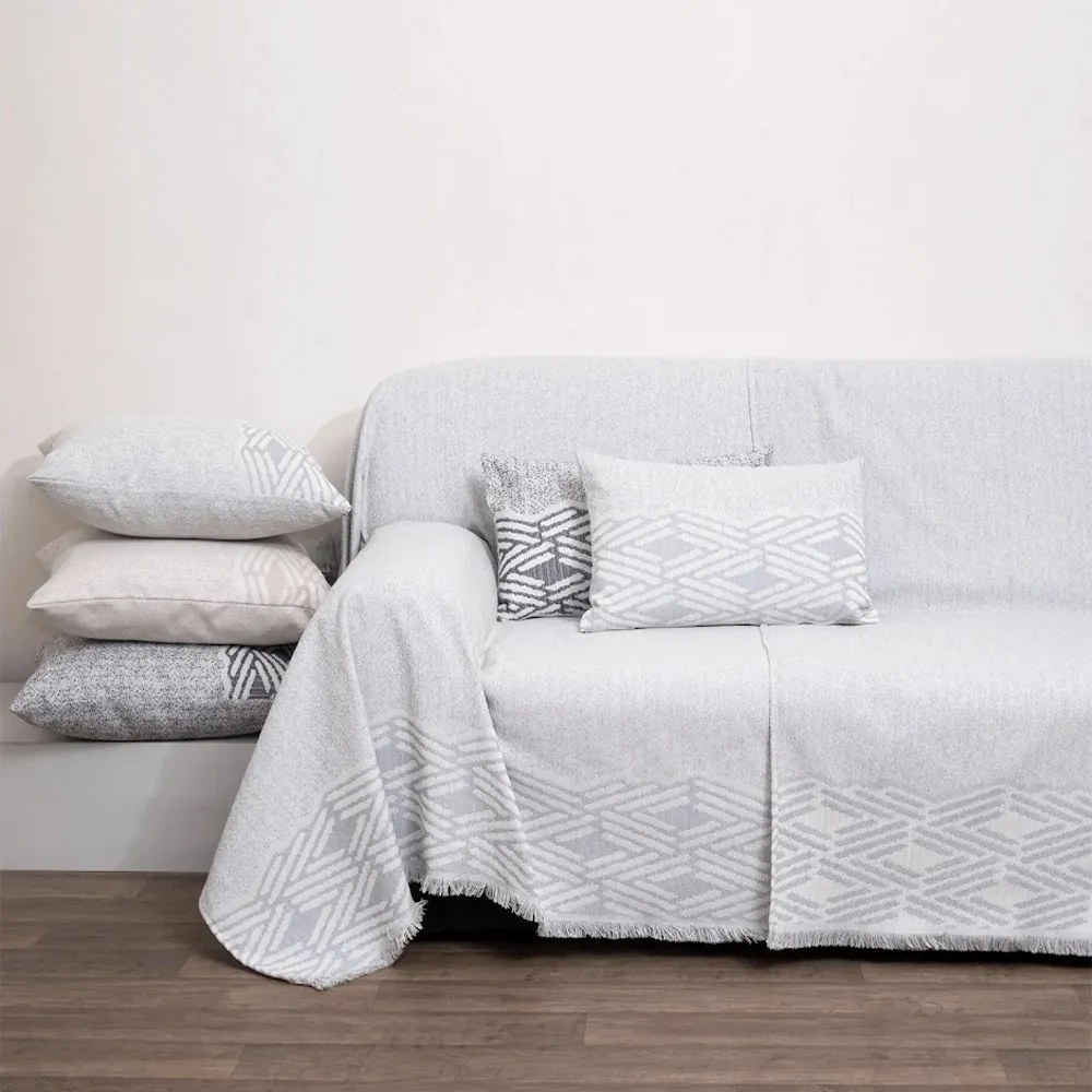 Ριχτάρι 1568 Grey Anna Riska Διθέσιο 180x240cm 100% Βαμβάκι