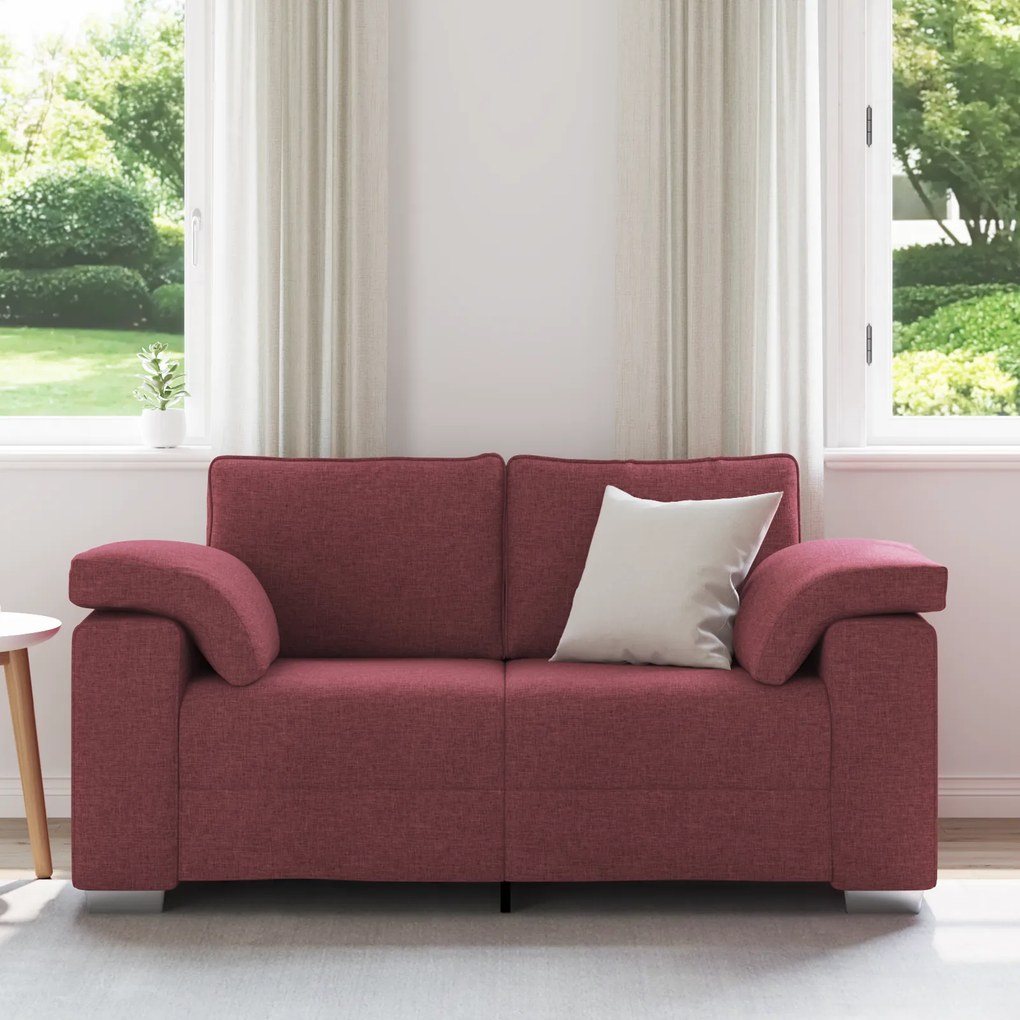 vidaXL Καναπές Αγκαλιάς σε Χρώμα Κρασιού - 120 cm Ύφασμα