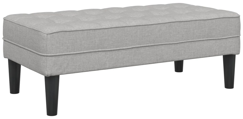 vidaXL Παγκάκι Cloud Γκρι 113x57x39 εκ. Υφάσματος