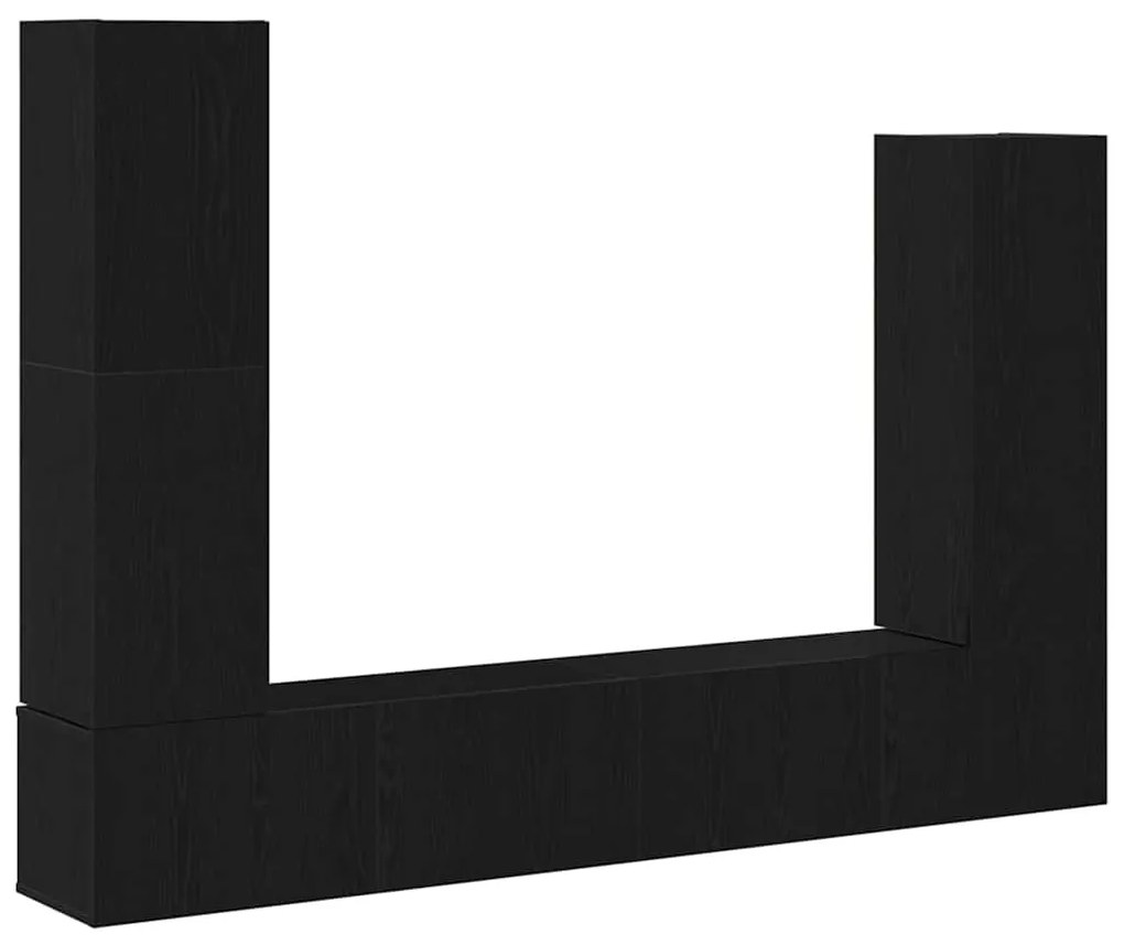 vidaXL Σετ επίπλου τηλεόρασης 6 pcs Μαύρη δρυς 30.5 x 30 x 110 εκ.