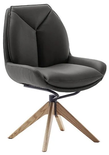 Bali Καρεκλα Relax Μαύρη + Υποπόδιο 83x86x102 cm