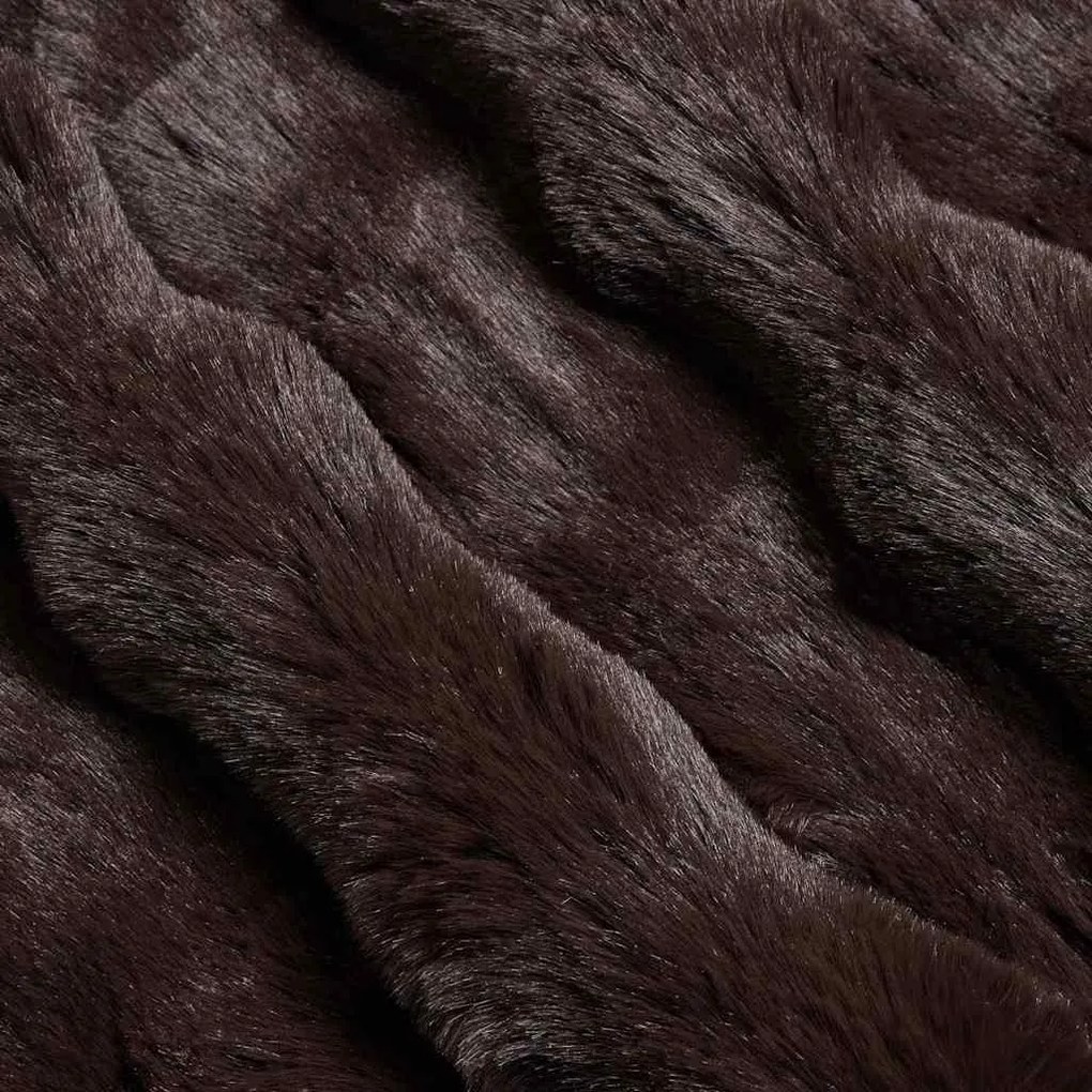 vidaXL Ψεύτικη κουβέρτα από κουνέλι 4 pcs Καμηλοπάρδαλη 220 x 240 cm