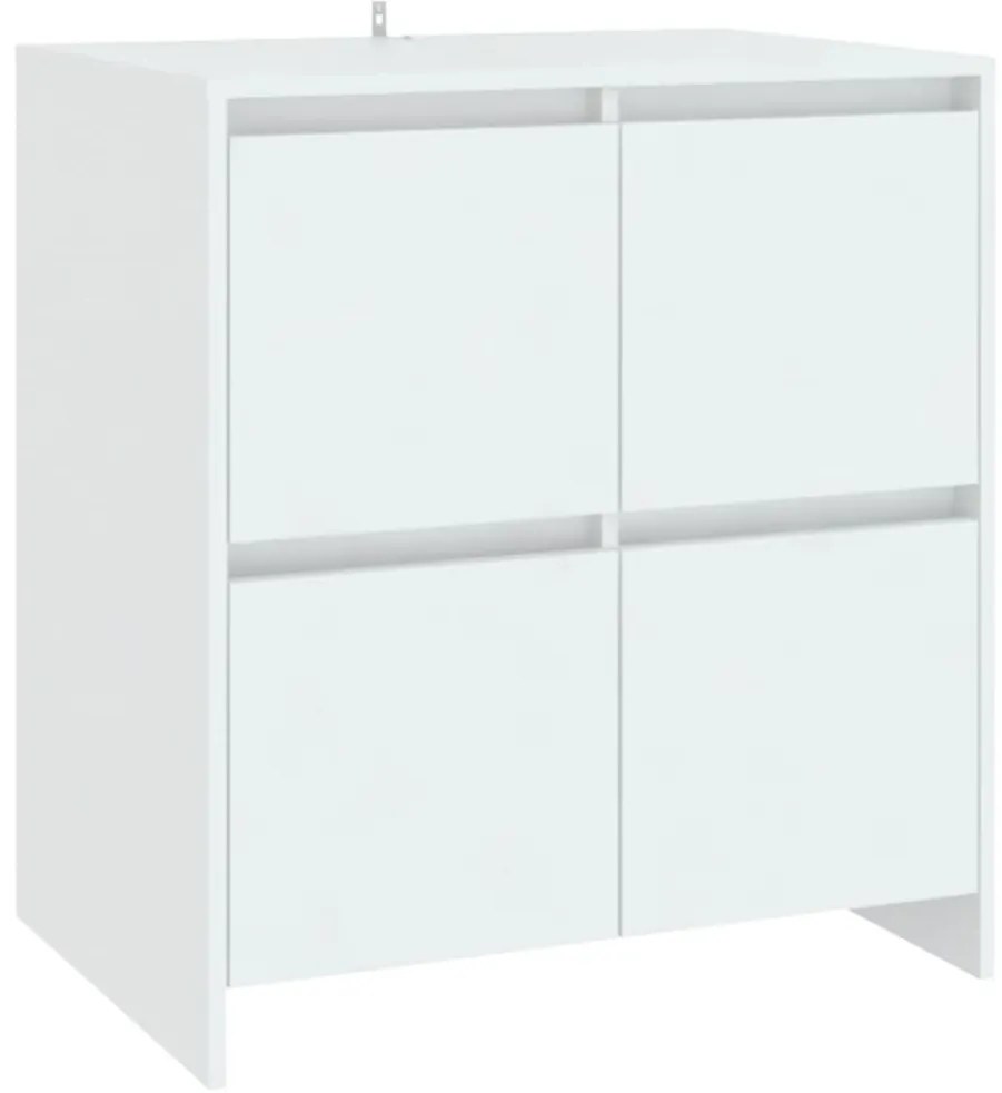 vidaXL Μπουφές Λευκός 70x41x75 εκ. από Επεξεργασμένο Ξύλο