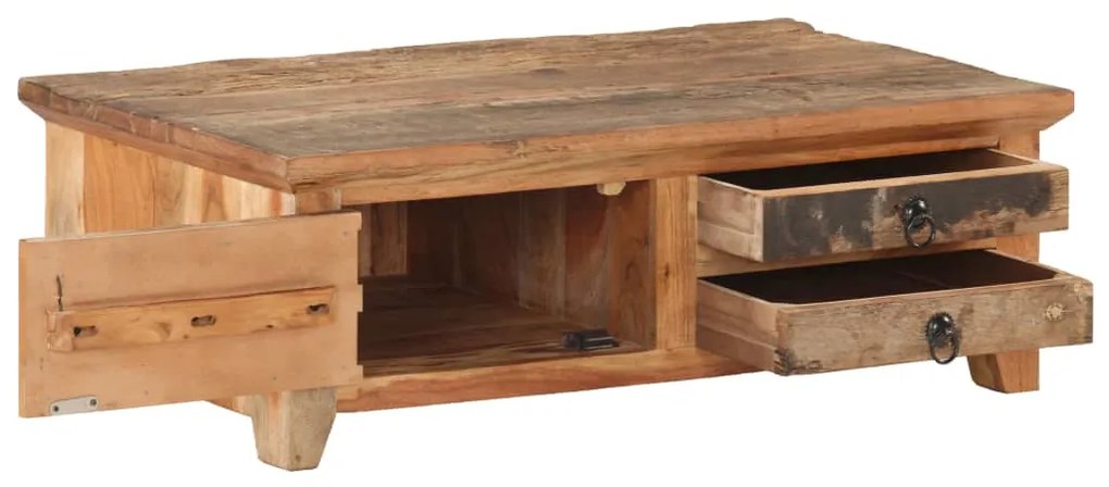 vidaXL Τραπεζάκι Σαλονιού 90 x 50 x 31 εκ. από Μασίφ Ανακυκλωμένο Ξύλο