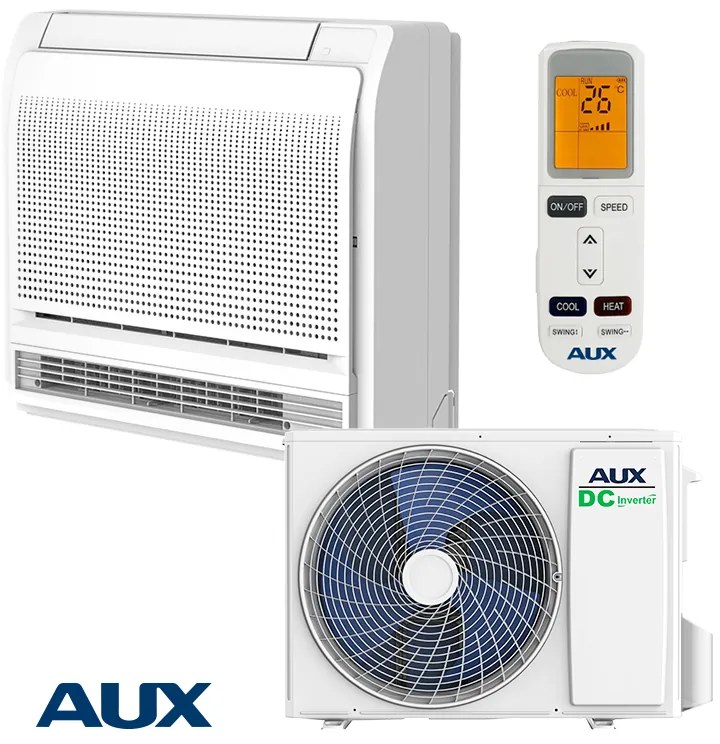 Κλιματιστικό Inverter AUX AUCO-H18/4R3B + AL-H18/NDR3HB2(U), 18000 BTU, 35 m2, A++, Μονάδα δαπέδου, R-32, Λευκό