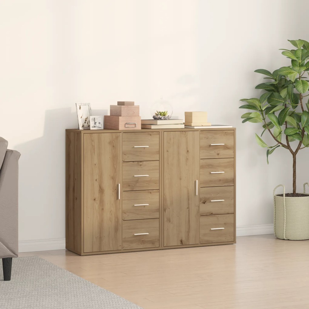 vidaXL Παρθένα έπιπλα 2 τεμ Καρυδιά 60x31x84 εκ Επεξεργασμένο ξύλο