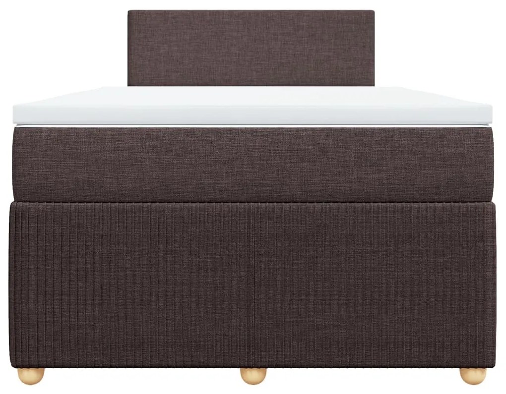 ΚΡΕΒΑΤΙ BOXSPRING ΜΕ ΣΤΡΩΜΑ ΣΚΟΥΡΟ ΚΑΦΕ 120X190 ΕΚ ΥΦΑΣΜΑΤΙΝΟ 3289691