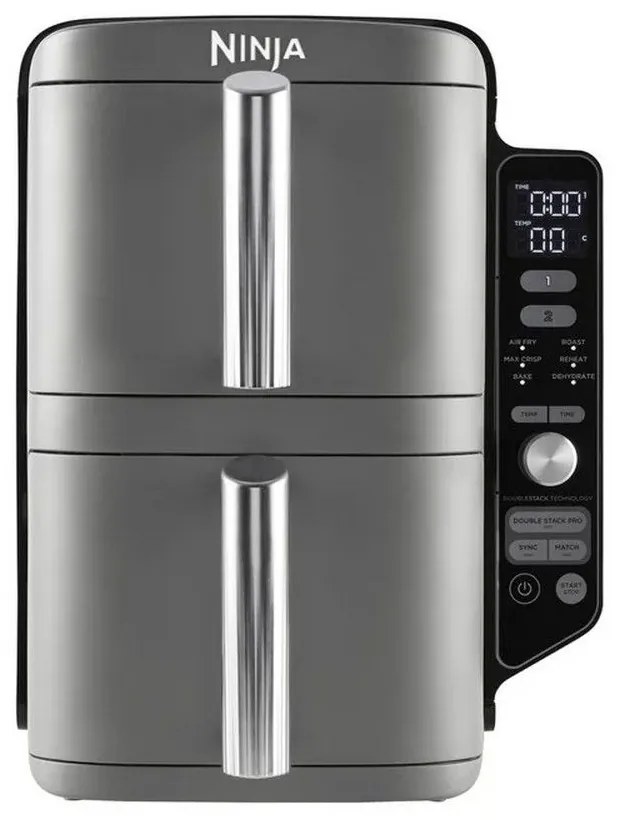 Φριτέζα Αέρος Double Stack XL SL400EU-CS 47x28x38,5cm 9,5Lt (2x4,75lt) 2470W Grey Ninja