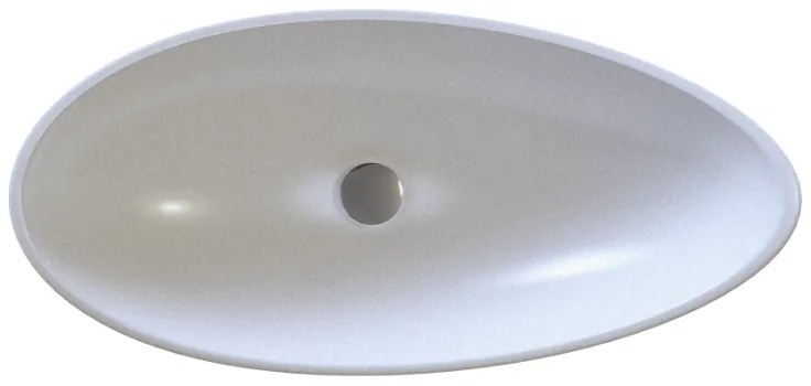 Sanitec Bliss 284 Νιπτήρας Συνθετικός Επικαθήμενος 66x35,5x14cm White
