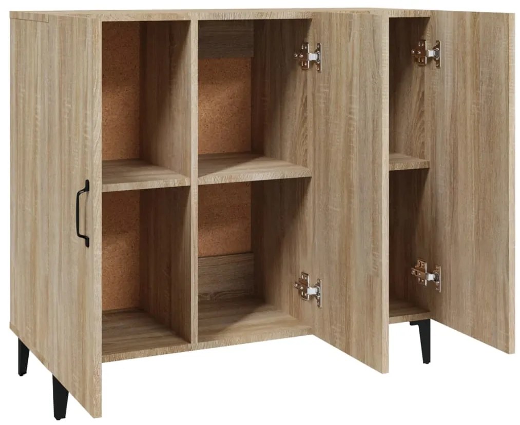 vidaXL Ντουλάπι Sonoma δρυς 90x34x80 εκ. Επεξεργασμένο Ξύλο