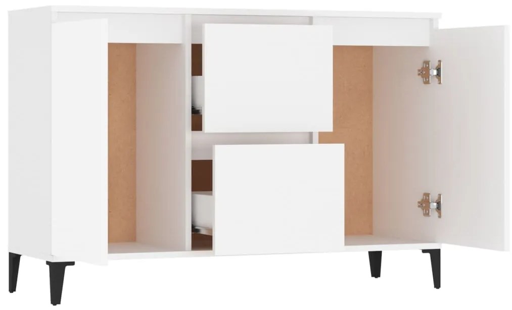 vidaXL Μπουφές Λευκός 102 x 35 x 70 εκ. από Επεξεργασμένο Ξύλο