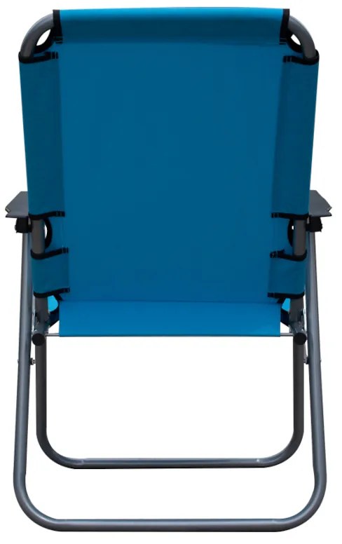 Καρέκλα Παραλίας Μπλε Μέταλλο/Ύφασμα 47x54x75cm - 14660017