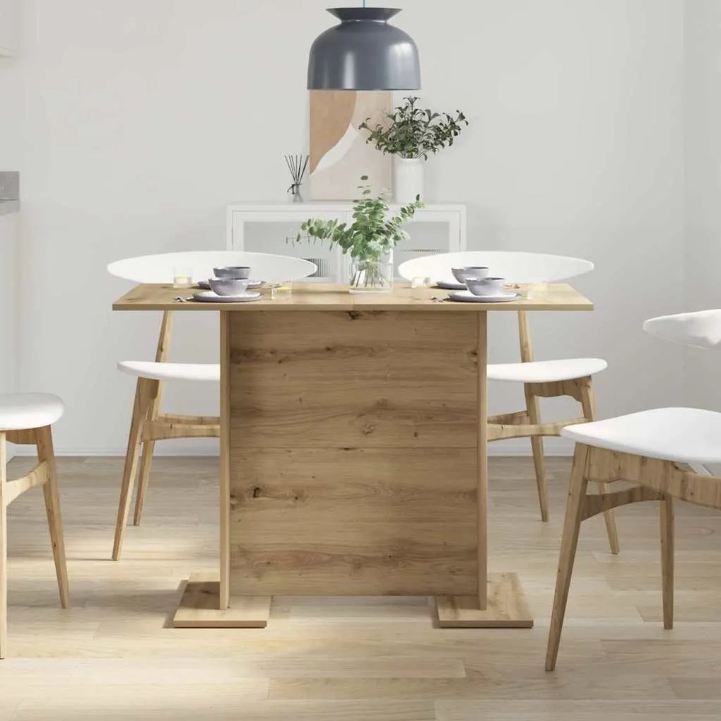 vidaXL Τραπεζαρία artisan δρυς 110 x 60 x 75 cm Επεξεργασμένο ξύλο