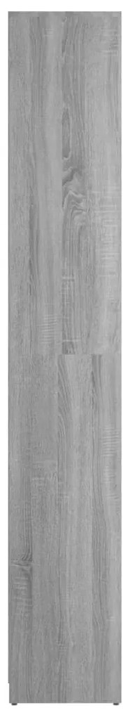 vidaXL Ντουλάπι Μπάνιου Γκρι Sonoma 30x30x183,5 εκ. Επεξεργασμένο Ξύλο
