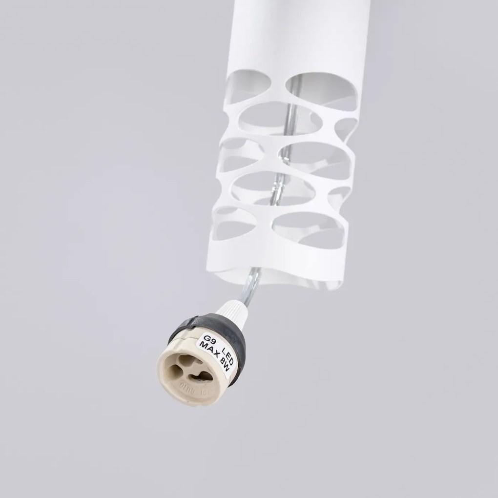 Κρεμαστό φωτιστικό LIRO 1 λευκό ατσάλι/1x10w
