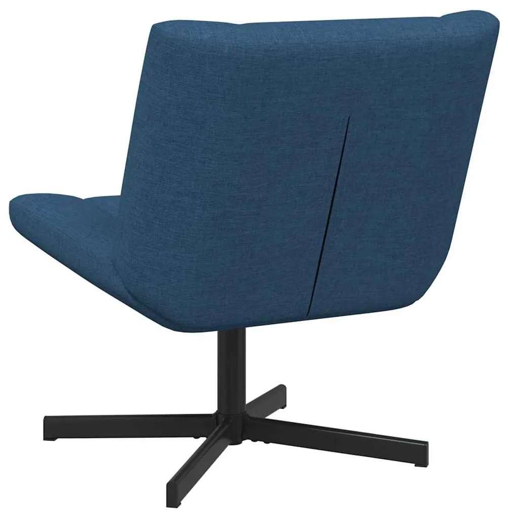 vidaXL Περιστρεφόμενη καρέκλα Μπλε 63 x 75 x 76 εκ ύφασμα