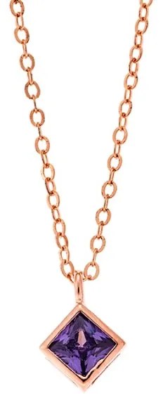 Μενταγιόν Senza Silver 925 Rose Gold Plated