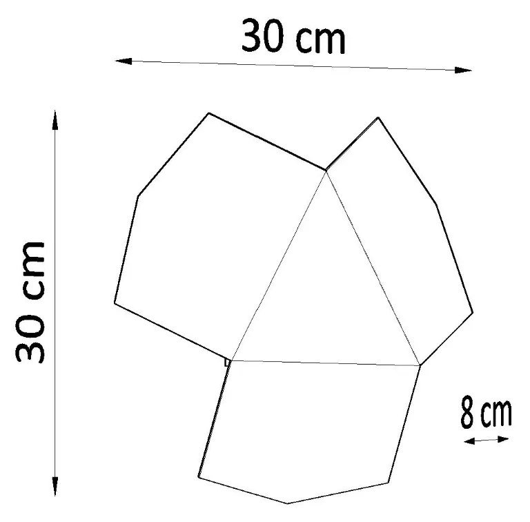 Sollux Φωτιστικό τοίχου Tre 2,ατσάλι,2xG9/40w