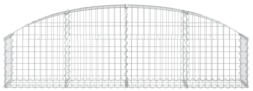 vidaXL Συρματοκιβώτιο Τοξωτό 200x30x40/60εκ. από Γαλβανισμένο Σίδερο