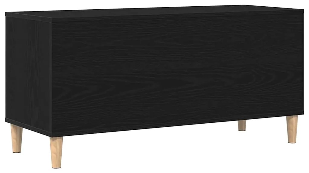 vidaXL Ντουλάπι Δίσκων Μαύρο Δρυς 100x38x48 εκ Επεξεργασμένο Ξύλο