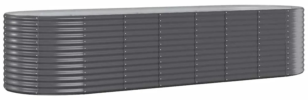 vidaXL Ζαρντινιέρα Ανθρακί 322x40x68 εκ Γαλβανισμένος χάλυβας