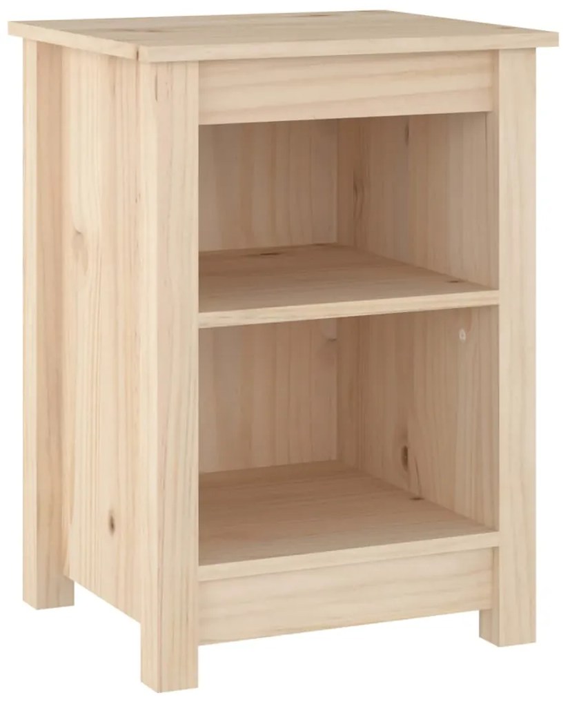 vidaXL Κομοδίνα 2 τεμ. 40 x 35 x 55 εκ. από Μασίφ Ξύλο Πεύκου