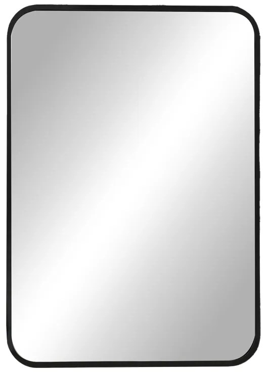 Καθρέπτης Classy Inart μαύρο αλουμίνιο 50x2.5x80εκ