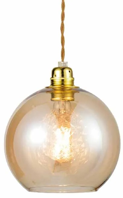 Φωτιστικό Οροφής Μονόφωτο Aca Pythia V3643320AM Gold/Amber
