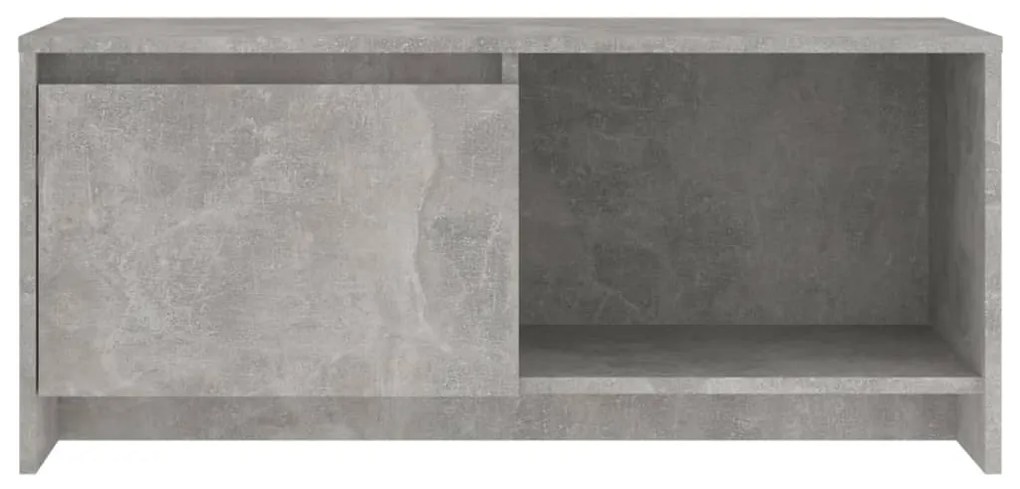vidaXL Έπιπλο Τηλεόρασης Γκρι Σκυροδέματος 90x35x40 εκ. Επεξ. Ξύλο