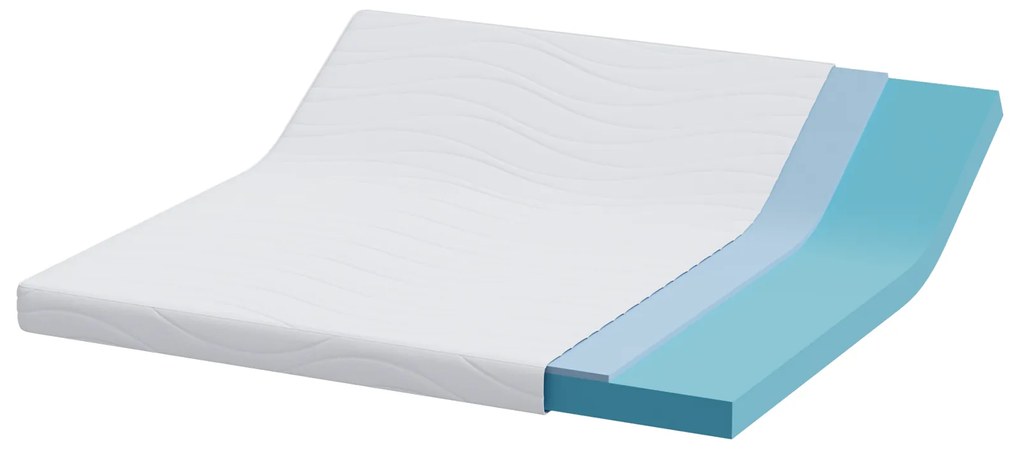 vidaXL Στρώματα Λευκό 180 x 200 cm 100% ύφασμα πολυεστέρα