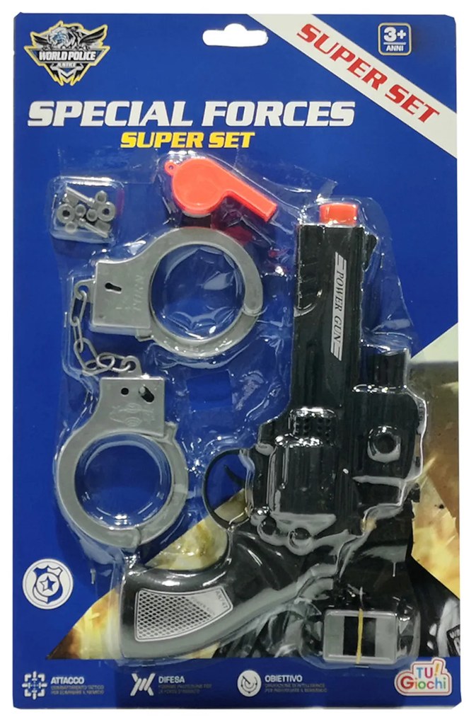 Σετ Παιχνιδιού Special Forces Μαύρο/Ασημί/Πλαστικό 22cm