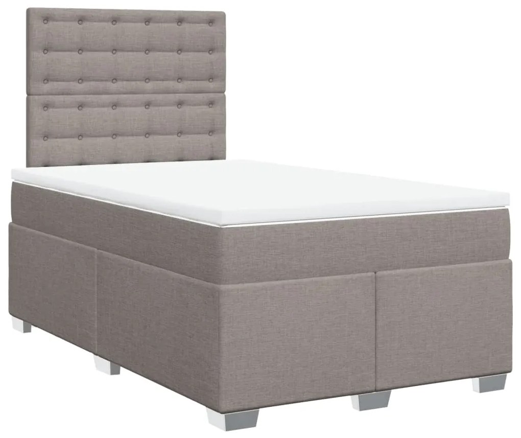 ΚΡΕΒΑΤΙ BOXSPRING ΜΕ ΣΤΡΩΜΑ TAUPE 120X190 ΕΚ. ΥΦΑΣΜΑΤΙΝΟ 3290445